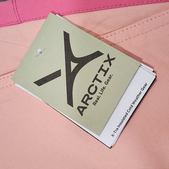 Arctix Snow Pants Run Around Insulated Bib Overalls Pink Size Medium 10-12 - Picture 9 of 10